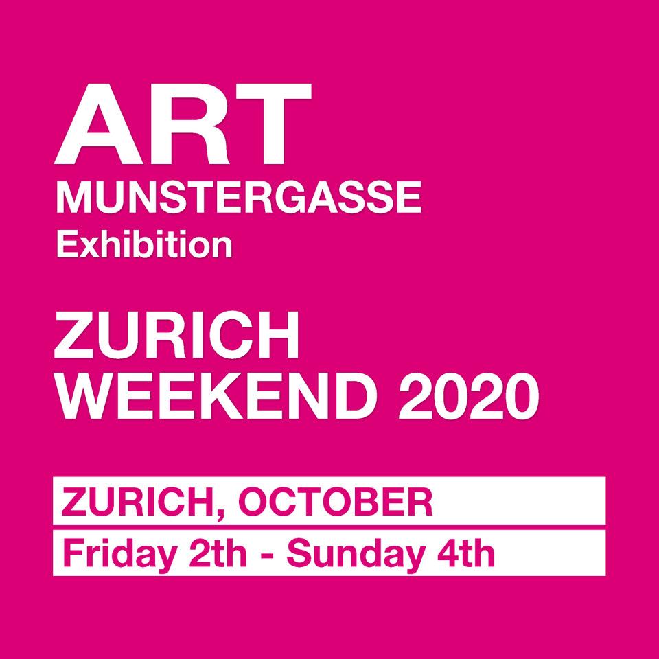 ART MUNSTERGASSE, ZURICH WEEKEND 2020 – Exhibition poster